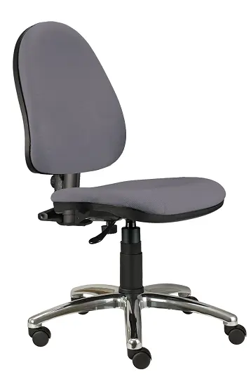 888/MEK CR židle kancelářská, kříž chrom, koženka SK 1 - koženka stříbrná